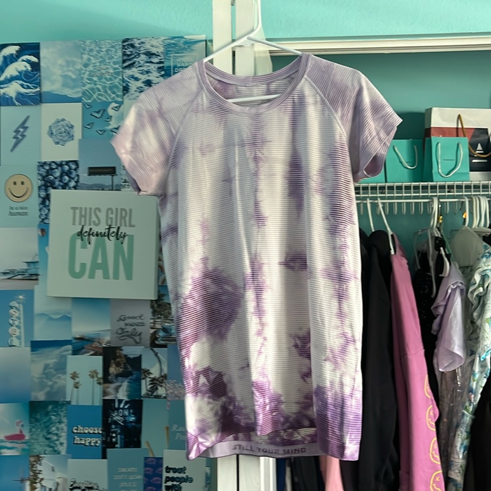 purple tie-dye lululemon swiftly tech